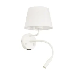 Applique Camera Da Letto-Selezionato da Mazzolaluce Applique bianco doppia luce presa usb per comodino camera da letto moderna