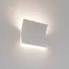 Applique Da Parete-Selezionato da Mazzolaluce Applique bianco lampada vela da incasso a parete gesso cristaly 16.5w 4000k