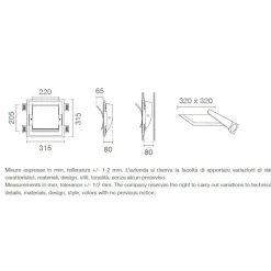 Applique Da Parete-Selezionato da Mazzolaluce Applique bianco lampada vela da incasso a parete gesso cristaly 16.5w 4000k