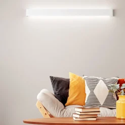 Applique Da Parete-Perenz Illuminazione Applique bianco lungo 110cm moderna led 36w 3000k way perenz