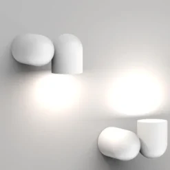 Applique Da Parete-Selezionato da Mazzolaluce Applique bianco moderna luce orientabile per interni