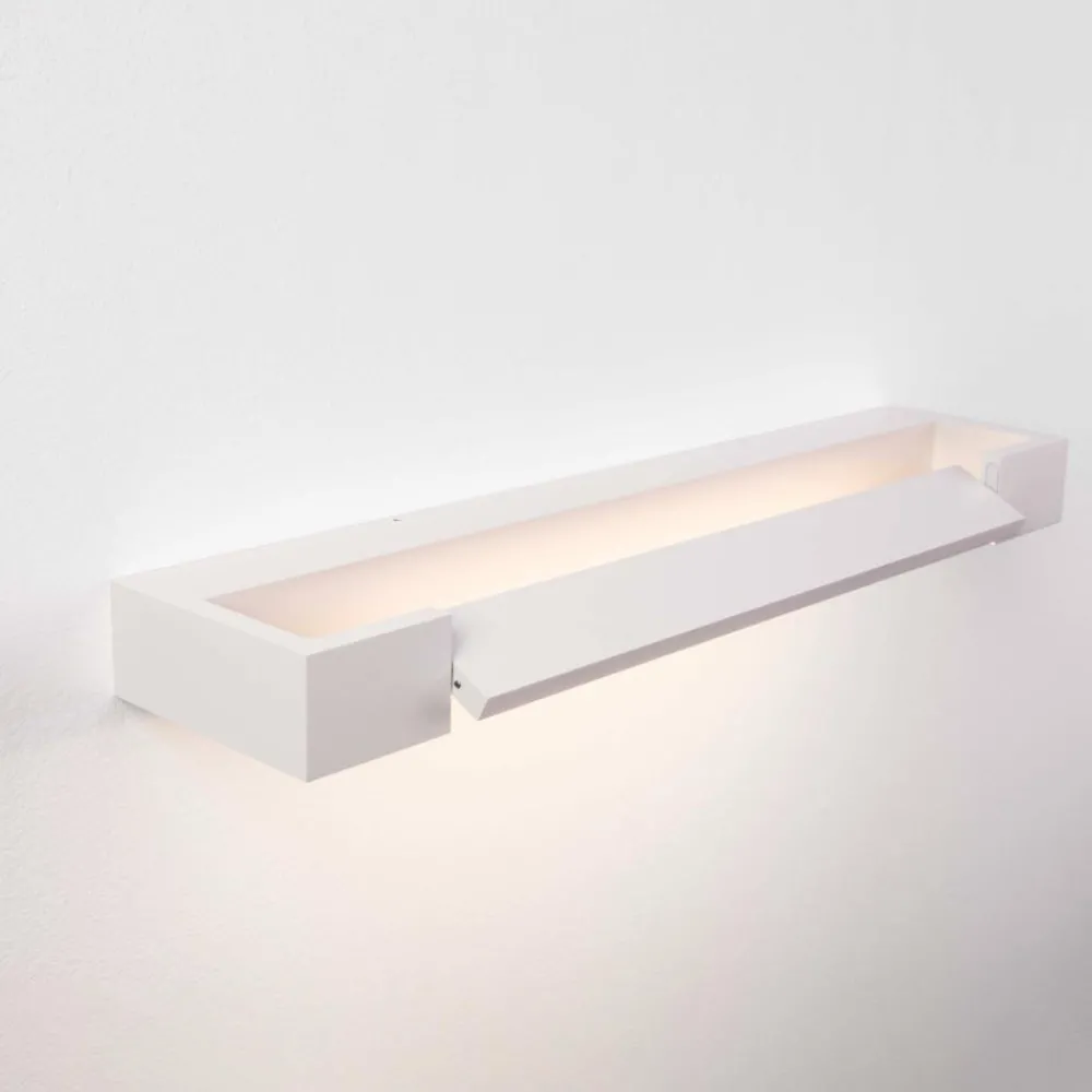 Applique Da Bagno-Selezionato da Mazzolaluce Applique bianco orientabile per specchio da bagno led 12w 3000k