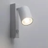 Applique Camera Da Letto-Selezionato da Mazzolaluce Applique bianco orientabile con interruttore per comodino camera da letto