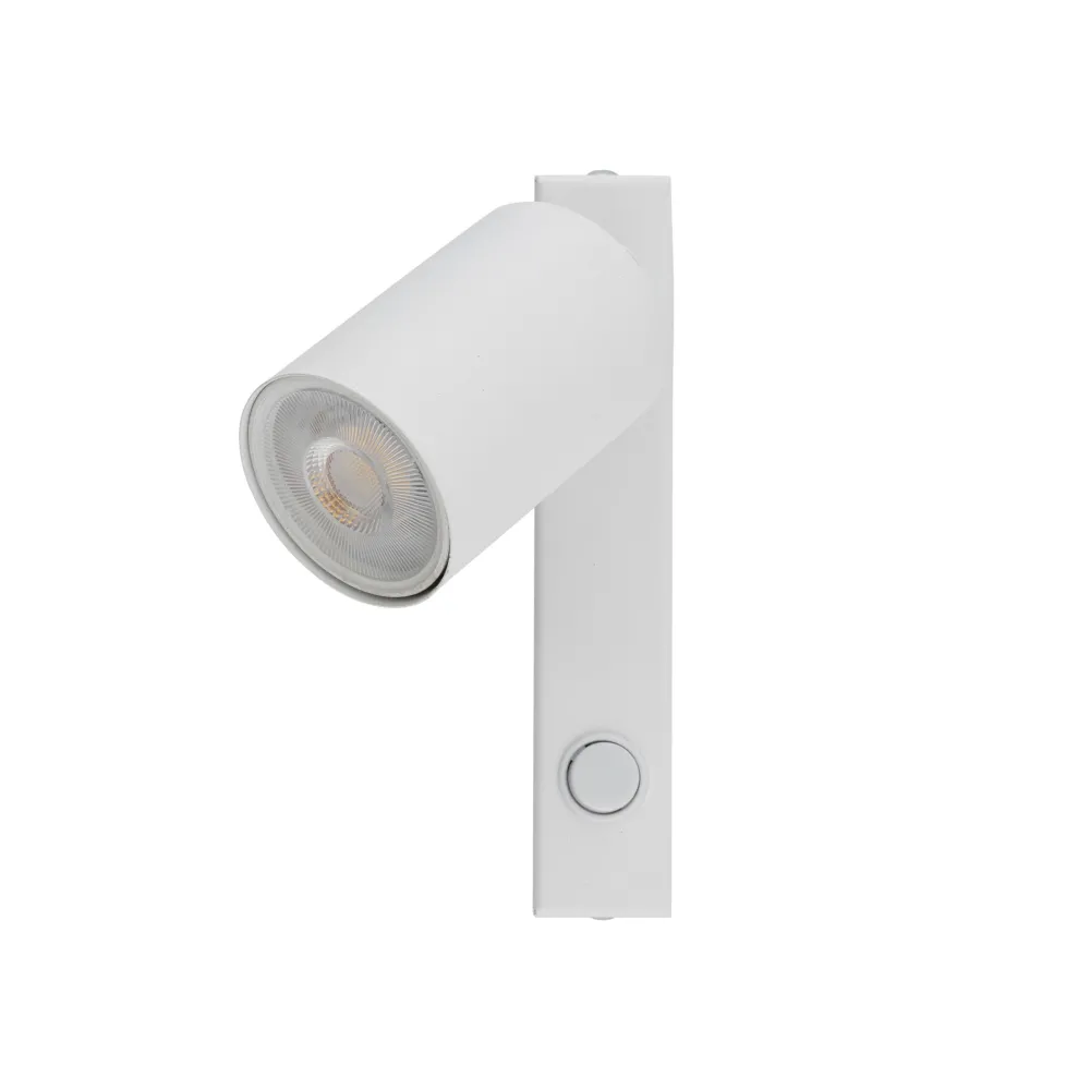 Applique Camera Da Letto-Selezionato da Mazzolaluce Applique bianco orientabile con interruttore per comodino camera da letto