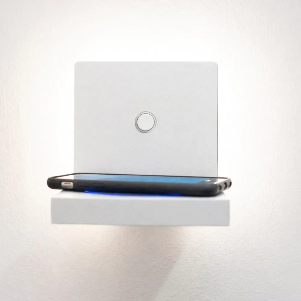 Applique Camera Da Letto-Selezionato da Mazzolaluce Applique bianco per camera da letto da comodino ricarica wireless