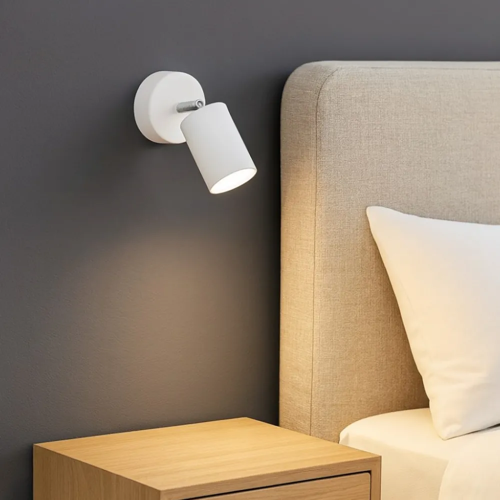 Applique Camera Da Letto-Selezionato da Mazzolaluce Applique bianco per comodino camera da letto orientabile