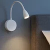 Applique Camera Da Letto-Selezionato da Mazzolaluce Applique bianco per comodino camera da letto 3w 3000k orientabile con interruttore