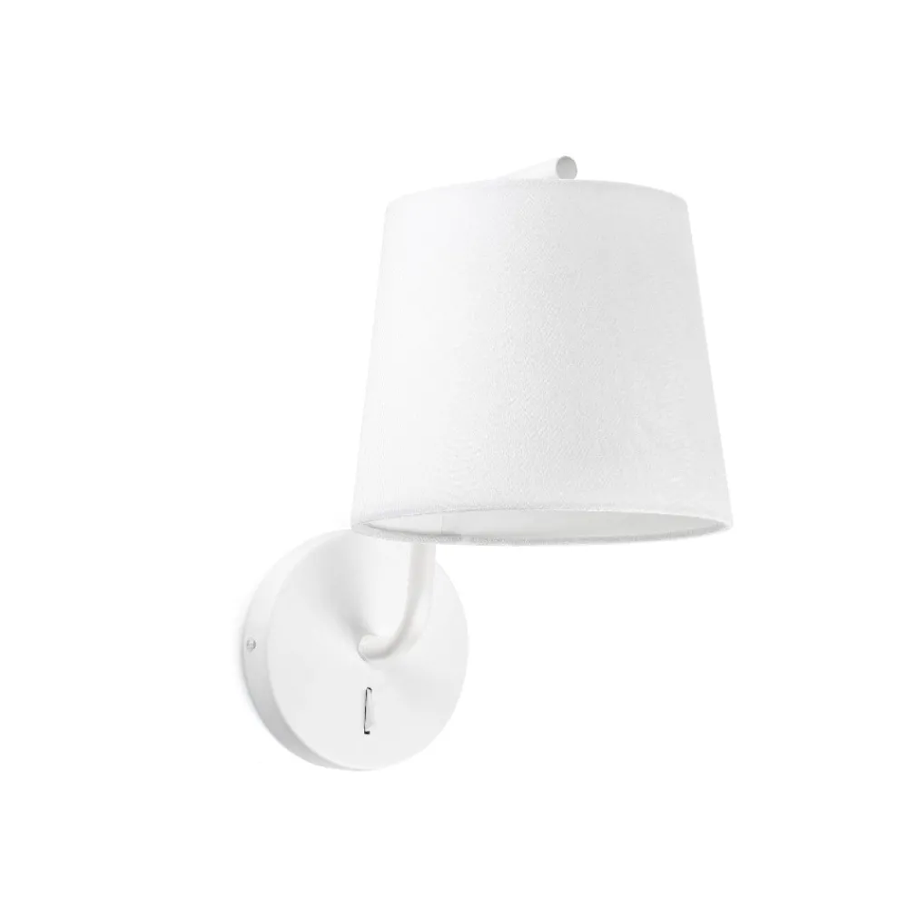 Applique Camera Da Letto-Selezionato da Mazzolaluce Applique bianco per comodino camera da letto interruttore paralume bianco