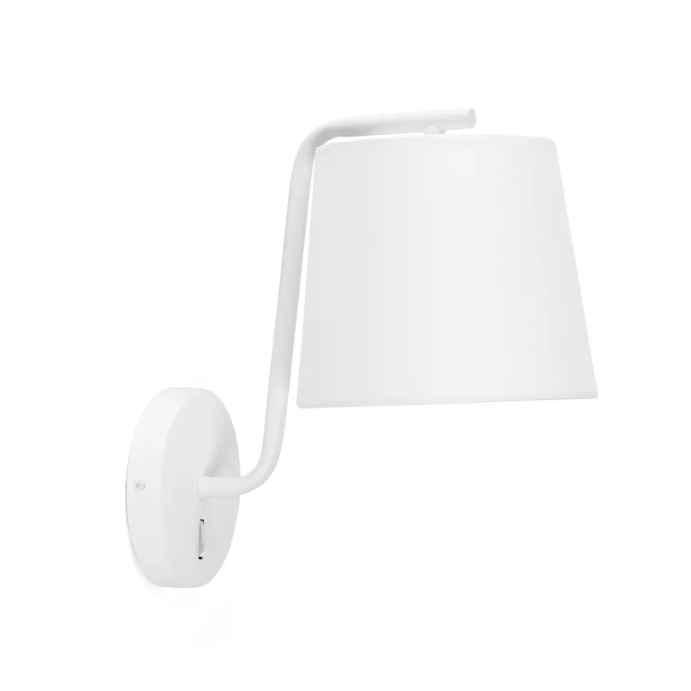 Applique Camera Da Letto-Selezionato da Mazzolaluce Applique bianco per comodino camera da letto interruttore paralume bianco