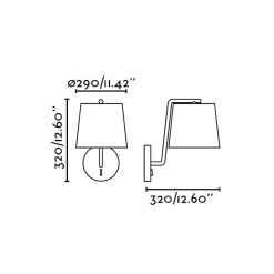 Applique Camera Da Letto-Selezionato da Mazzolaluce Applique bianco per comodino camera da letto interruttore paralume bianco