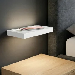 Applique Camera Da Letto-Perenz Illuminazione Applique bianco per comodino carica batterie wireless e porta usb