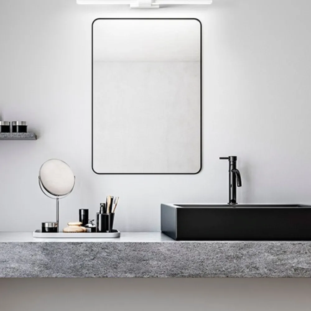 Applique Da Bagno-Perenz Illuminazione Applique bianco per specchio 12w 3000k 64cm line