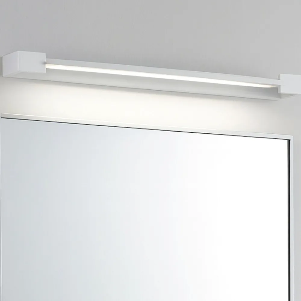 Applique Da Bagno-Selezionato da Mazzolaluce Applique bianco per specchio da bagno parabola orientabile