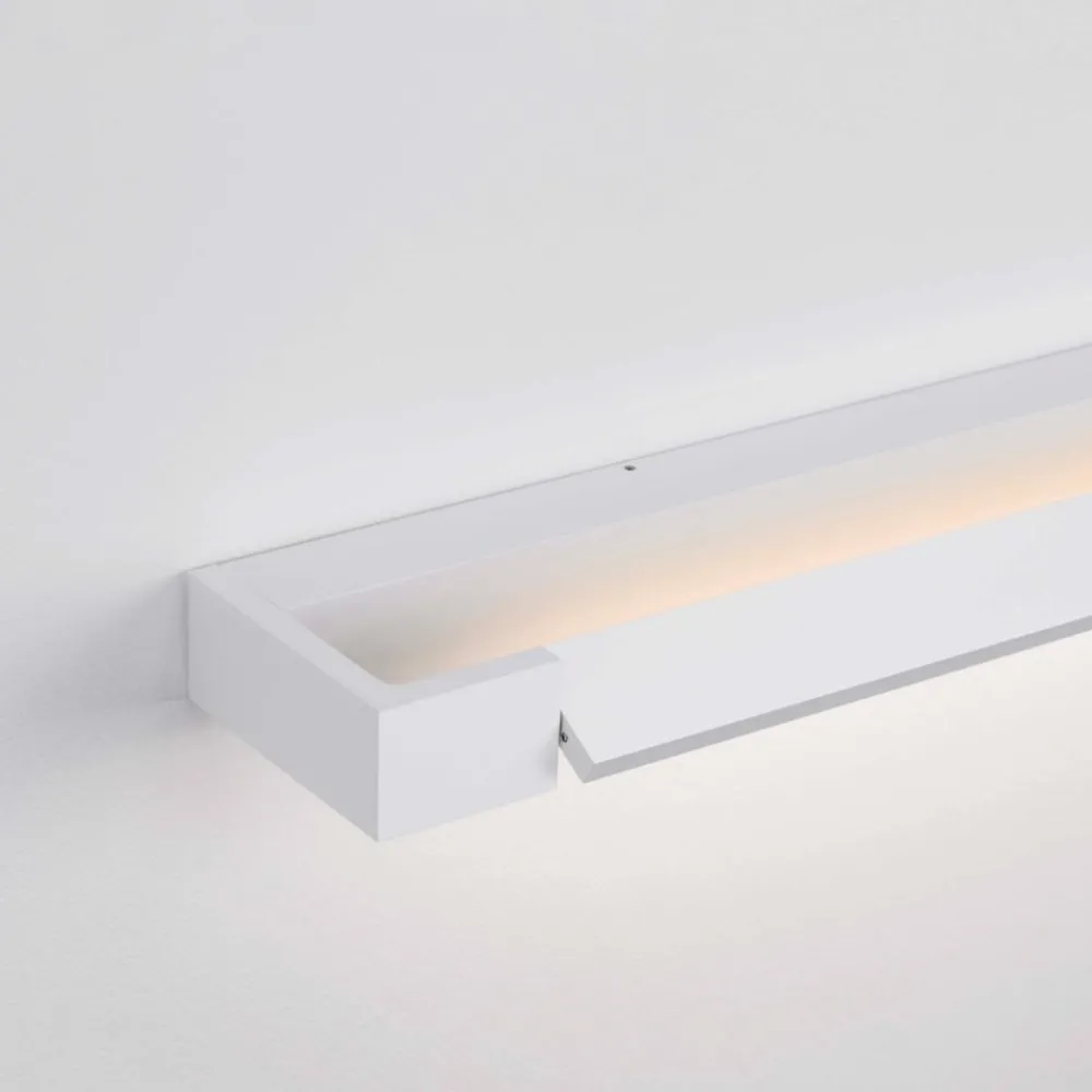 Applique Da Bagno-Selezionato da Mazzolaluce Applique bianco per specchio da bagno parabola orientabile