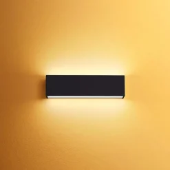 Applique Da Parete-Linea Light Applique bi emissione led 19w 3000k box w2 nero