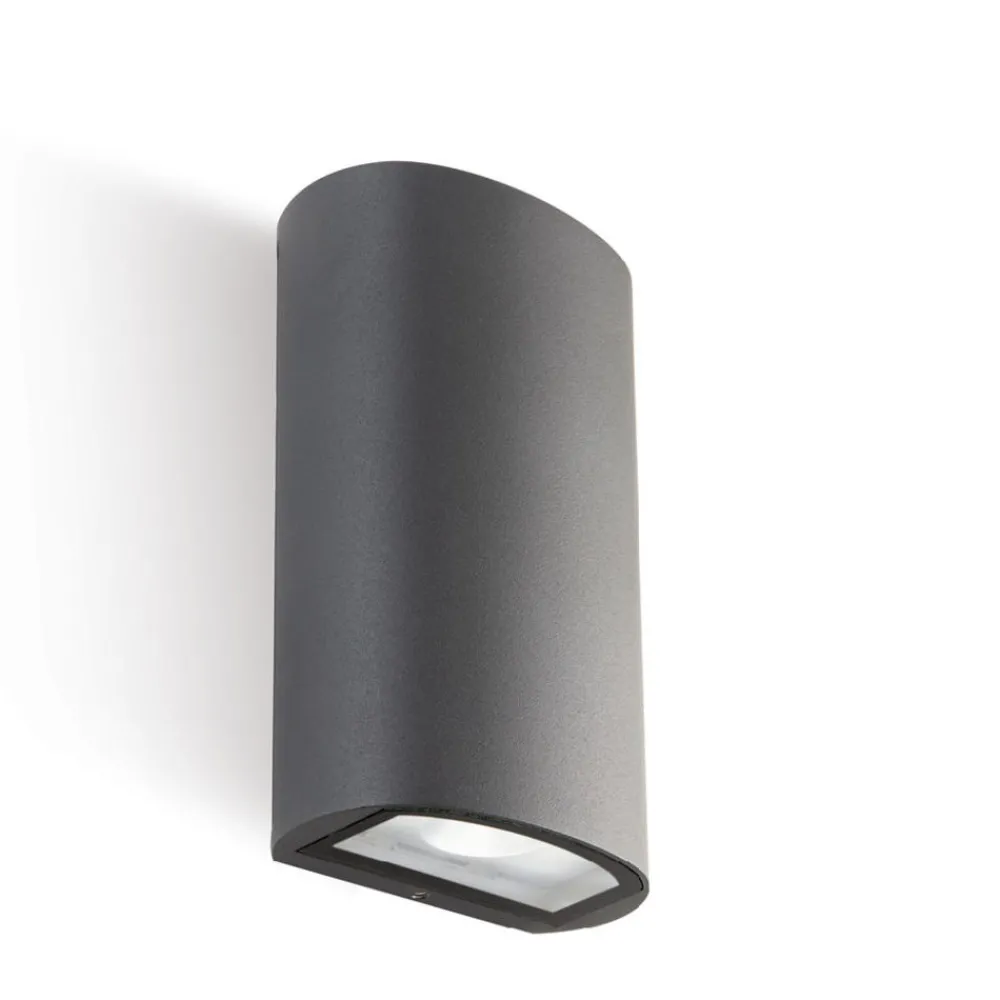 Applique Da Esterno-Selezionato da Mazzolaluce Applique biemissione per esterno grafite led 20w 4000k ip54
