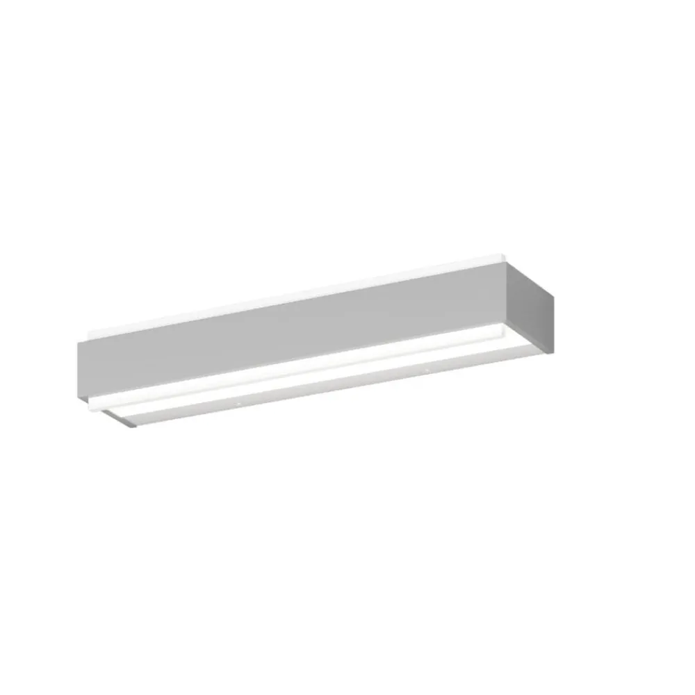 Applique Da Parete-Top Light Applique bios grigia da parete led 18w rettangolare