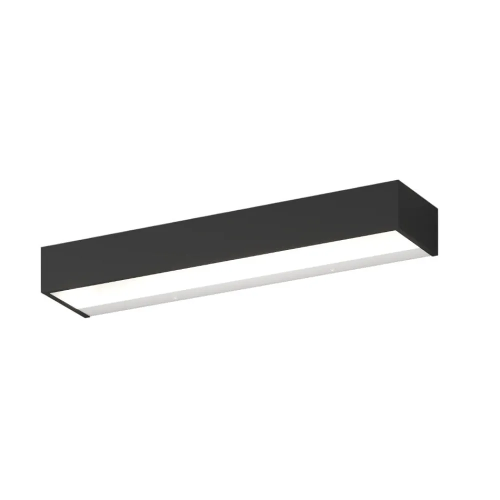 Applique Da Parete-Top Light Applique bios nera moderna 18w 3000k 4000k rettangolare