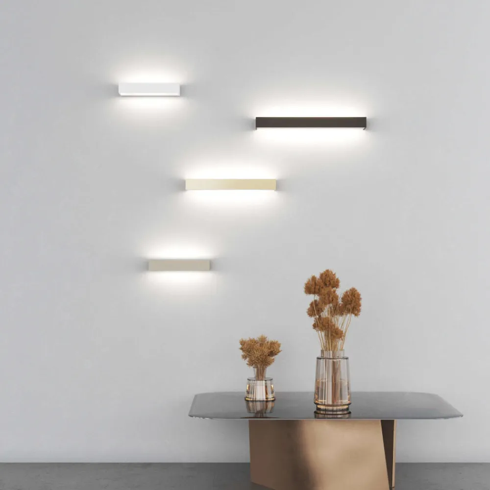 Applique Da Parete-Top Light Applique bios argento rettangolare led 3000k 4000k