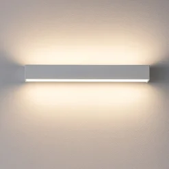 Applique Da Parete-Top Light Applique bios grigia rettangolare led 24w 3000k 4000k