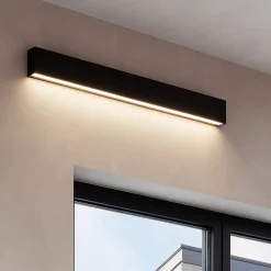 Applique Da Parete-Linea Light Applique box w1 nero led 41w 2700k mono emissione
