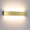 Applique Da Parete-Linea Light Applique box w2 ottone led 28w 2700k biemissione