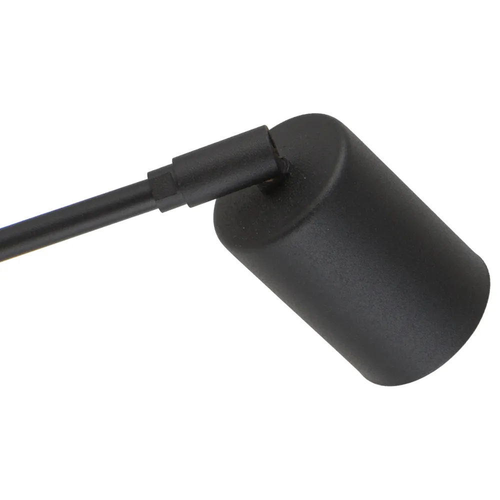 Applique Camera Da Letto-Selezionato da Mazzolaluce Applique braccio orientabile nero con interruttore per comodini camera da letto