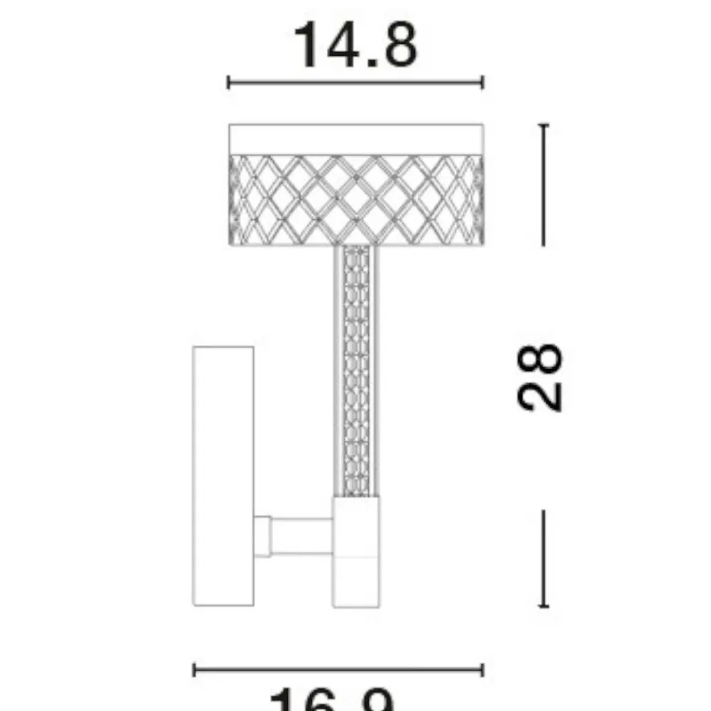 Applique Camera Da Letto-Selezionato da Mazzolaluce Applique camera da letto contemporanea led 8w 3000k