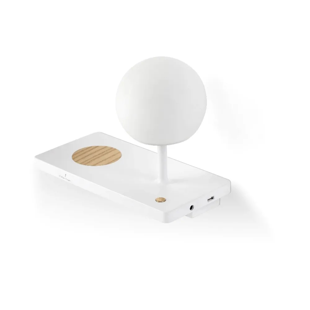 Applique Camera Da Letto-Selezionato da Mazzolaluce Applique camera da letto lato sinistro mensola presa usb caricatore wireless