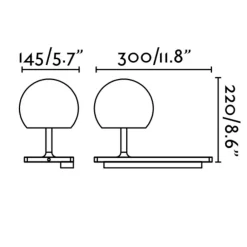 Applique Camera Da Letto-Selezionato da Mazzolaluce Applique camera da letto lato sinistro mensola presa usb caricatore wireless