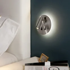 Applique Camera Da Letto-Selezionato da Mazzolaluce Applique camera da letto led 3000k nickel da lettura