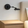 Applique Camera Da Letto-Selezionato da Mazzolaluce Applique camera da letto moderna orientabile led 3000k nero opaco