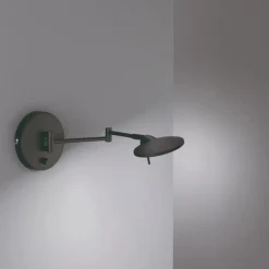Applique Camera Da Letto-Selezionato da Mazzolaluce Applique camera da letto moderna orientabile led 3000k nero opaco