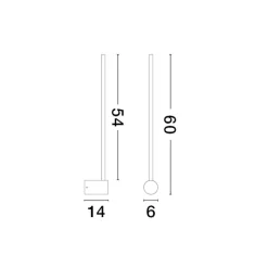 Applique Camera Da Letto-Selezionato da Mazzolaluce Applique camera da letto nera nera led 17w 3000k