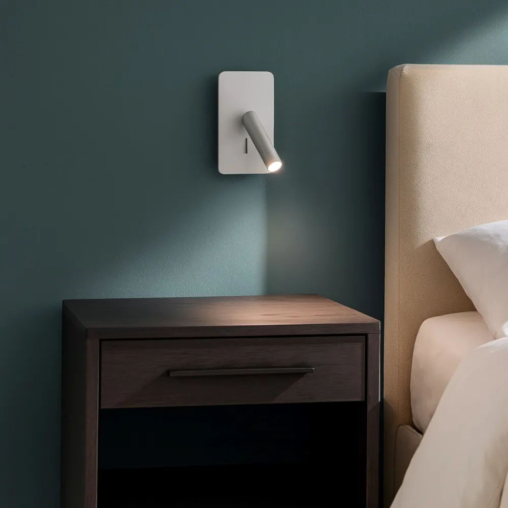 Applique Camera Da Letto-Selezionato da Mazzolaluce Applique camera da letto 3w 3000k orientabile grigio