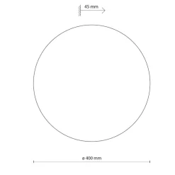 Applique Da Parete-Selezionato da Mazzolaluce Applique cerchio disco beige 40cm da parete moderna