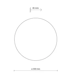 Applique Da Parete-Selezionato da Mazzolaluce Applique cerchio nero 30cm da parete moderna per interni