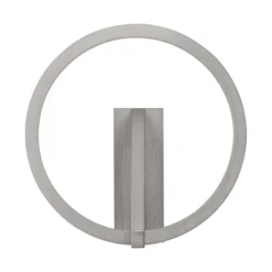 Applique Da Parete-Selezionato da Mazzolaluce Applique cerchio nickel design moderna led 10w 2700k-3000k-4000k