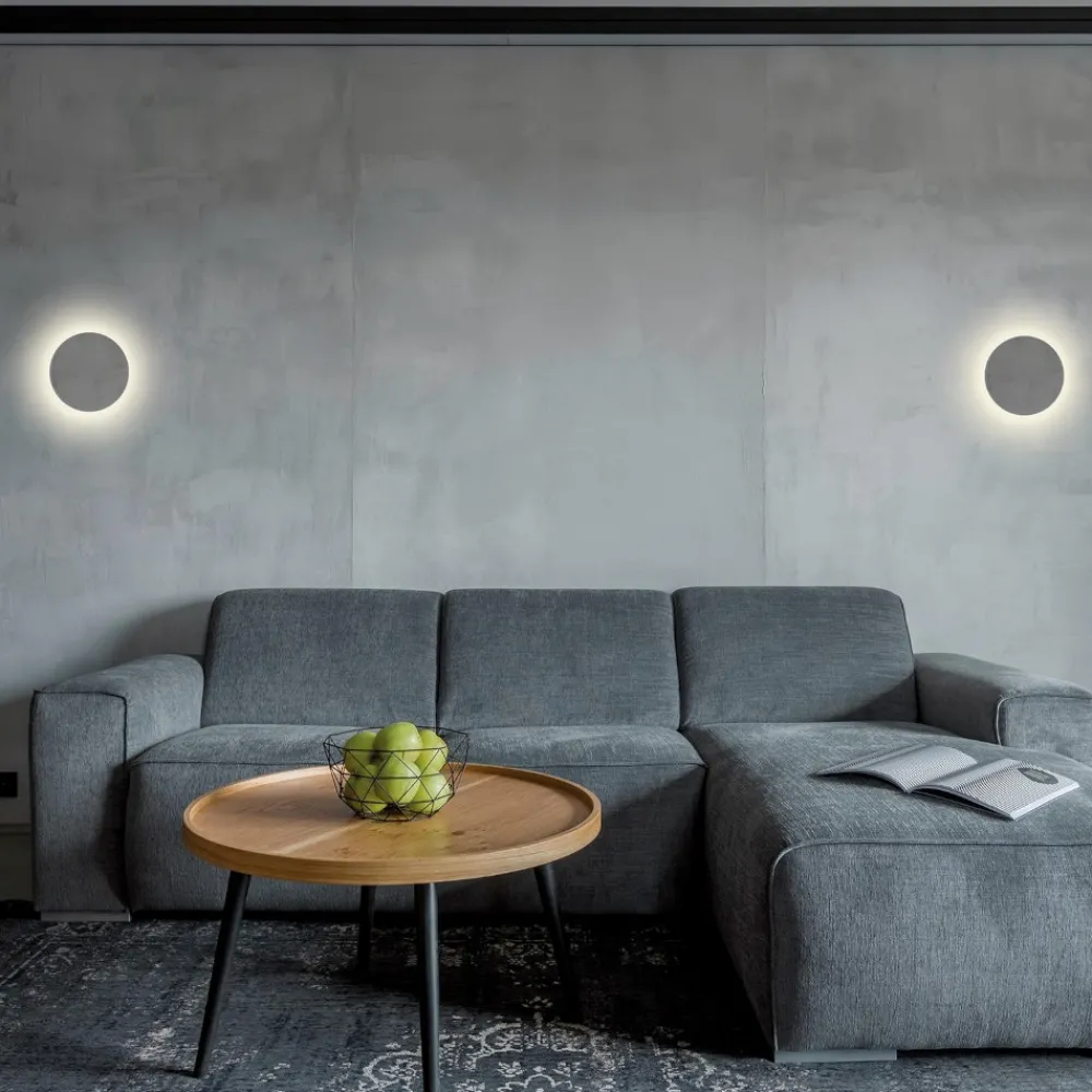 Applique Da Parete-Selezionato da Mazzolaluce Applique cerchio rotondo gesso bianco led 10w 3000k
