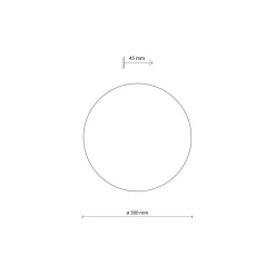 Applique Da Parete-Selezionato da Mazzolaluce Applique cerchio sabbia 30 cm da parete design moderna rotonda
