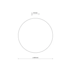 Applique Da Parete-Selezionato da Mazzolaluce Applique cerchio sabbia 40 cm rotondo in metallo design moderna
