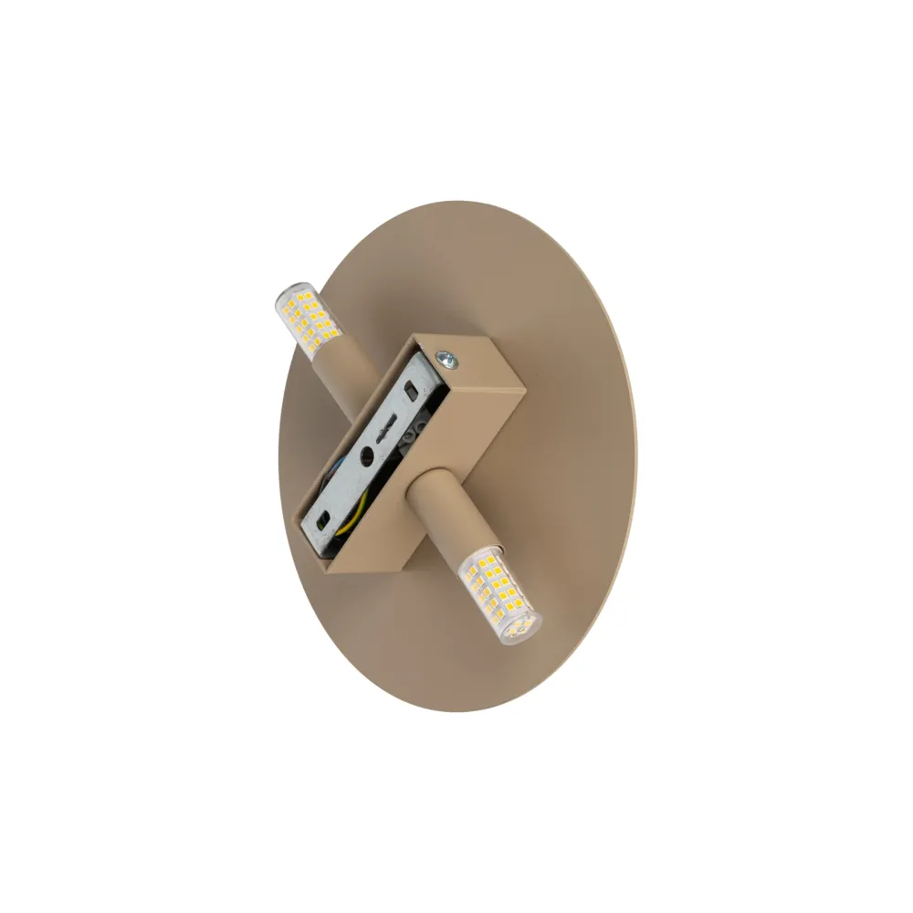 Applique Da Parete-Selezionato da Mazzolaluce Applique cerchio sabbia 20 cm rotondo moderno luce indiretta