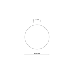 Applique Da Parete-Selezionato da Mazzolaluce Applique cerchio sabbia 20 cm rotondo moderno luce indiretta
