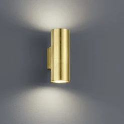 Applique Da Parete-Selezionato da Mazzolaluce Applique cilindro da parete foglia oro per interni