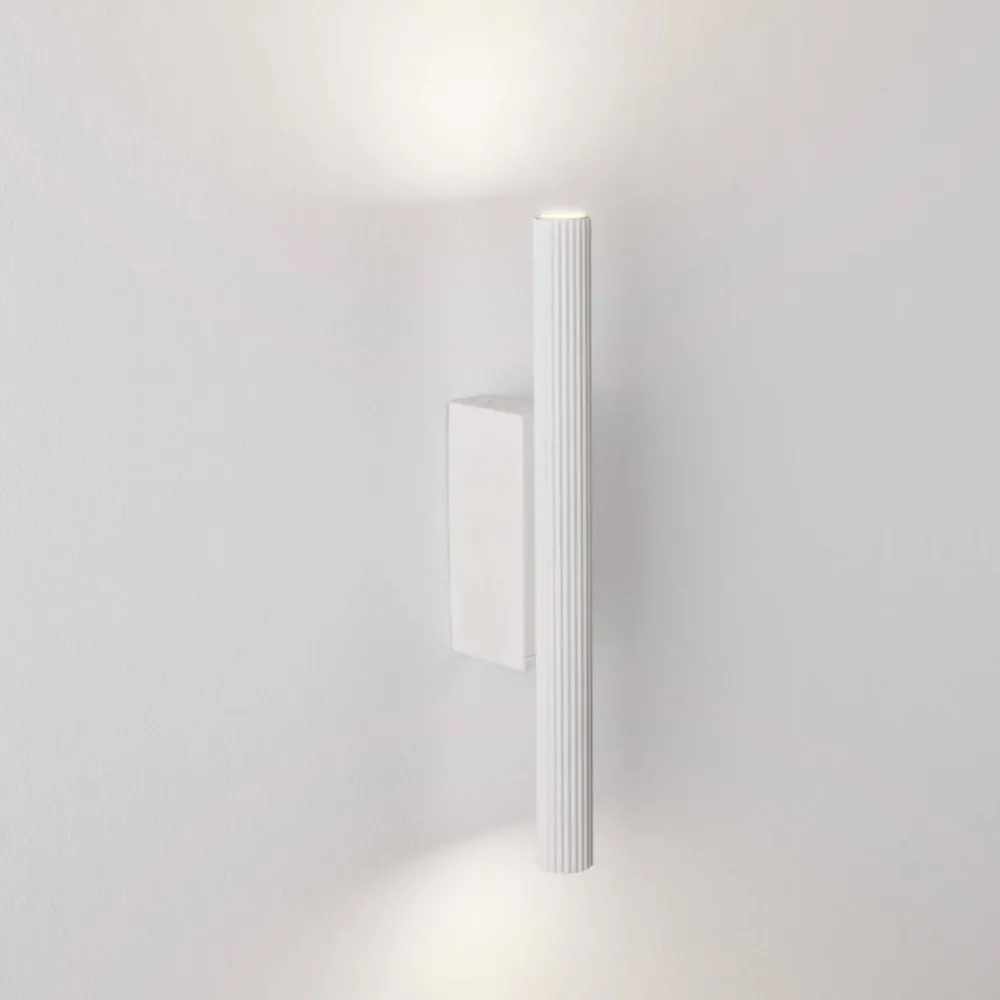 Applique Da Parete-Selezionato da Mazzolaluce Applique cilindro da parete rigato bianco led 11w 3000k