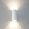 Applique Da Parete-Selezionato da Mazzolaluce Applique cilindro verticale bianco di gesso ceramica verniciabile