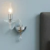 Applique Camera Da Letto-Ondaluce Applique classica ap paganin vetro trasparente dettagli cromo