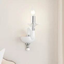 Applique Camera Da Letto-Ondaluce Applique classica per camera da letto ap gala una luce bianca