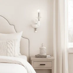 Applique Camera Da Letto-Ondaluce Applique classica per camera da letto ap gala una luce bianca