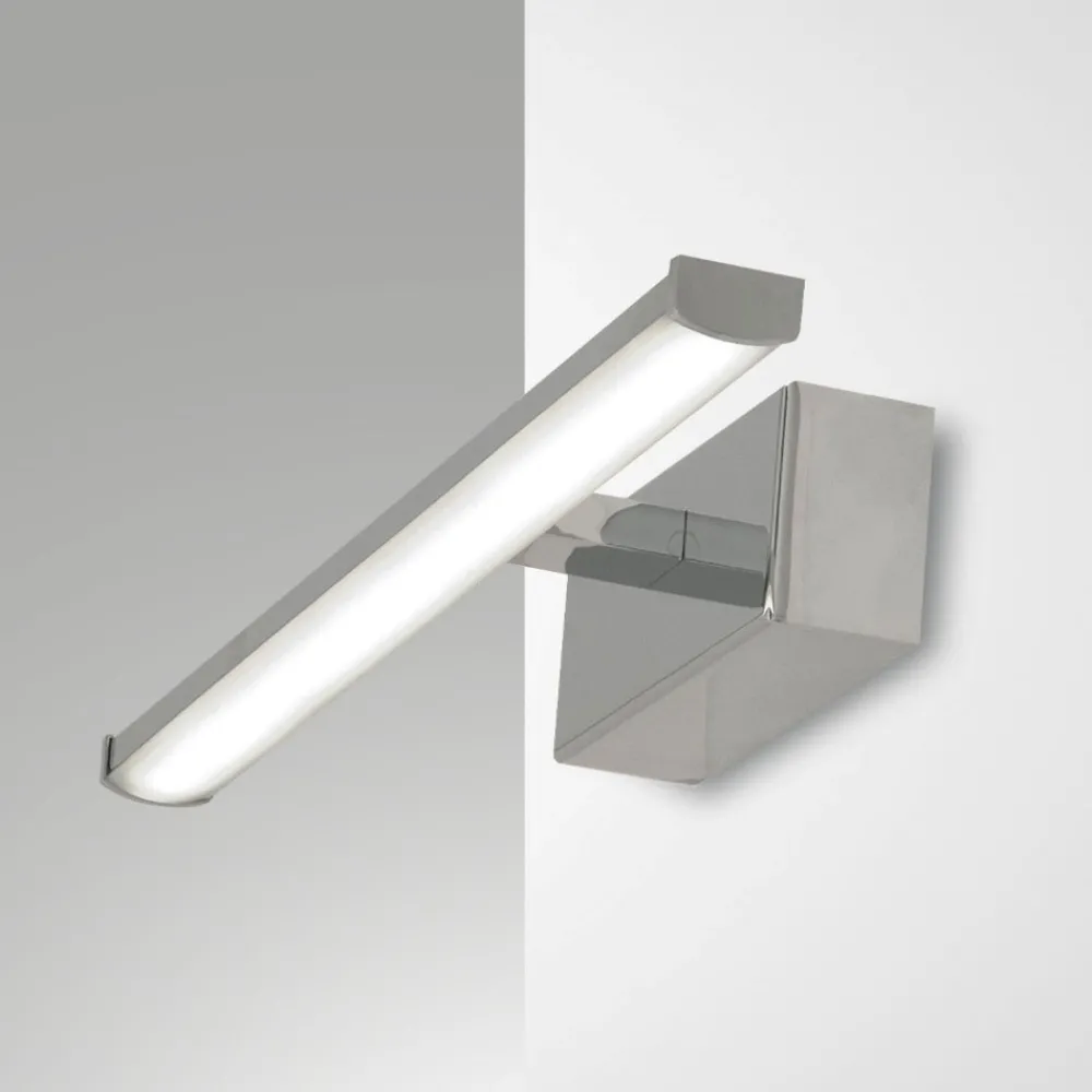 Applique Da Bagno-Fabas Luce Applique 30cm cromato per specchio da bagno led 6w 3000k